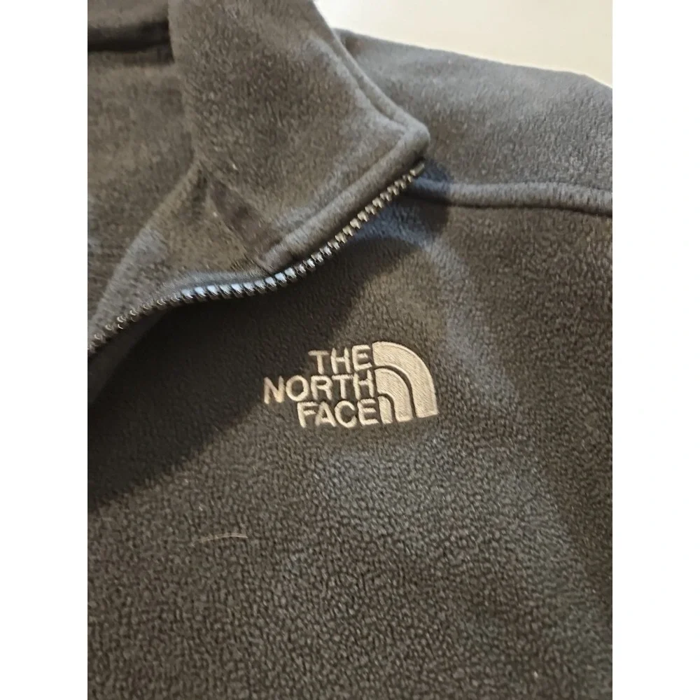 North Face Jacket Mens Lg Black Flashdry Full Zip Fleece Outdoor Recycled(A1042)